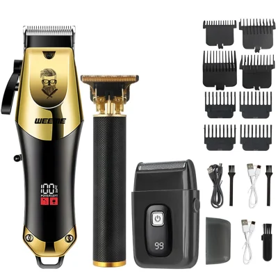 Machine de coupe de cheveux électrique sans fil tondeuse à cheveux Vintage rasoir Portable barbier USB charge rapide tondeuse à cheveux pour coiffure